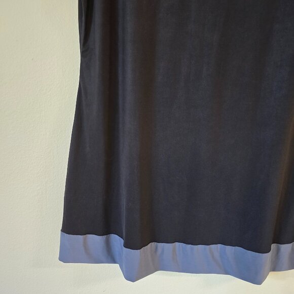 Dotti Black SS Mini Dress Scoop Neck Grey Trim Med/Lge? - Picture 8 of 16
